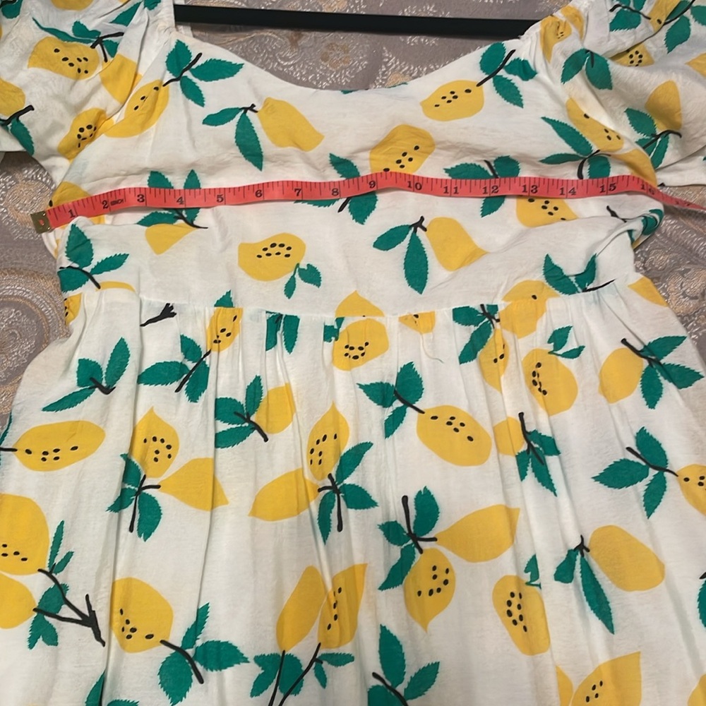Davi & Dani Lemon Dress Size Medium - Picture 5 of 6